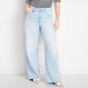 Old Navy High Rise Baggy Wide Leg Denim Jean